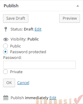 Hướng dẫn cách bảo vệ bài viết WordPress