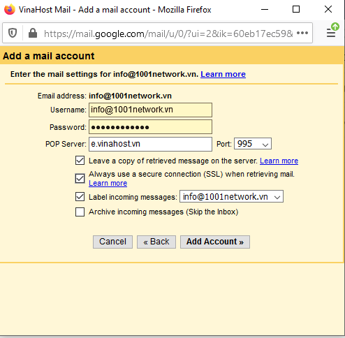How To Add Domain Email Account(s) In Gmail