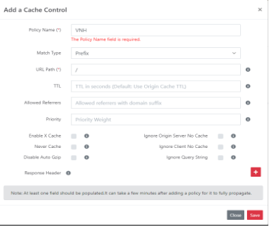 Cache Control trên CDN