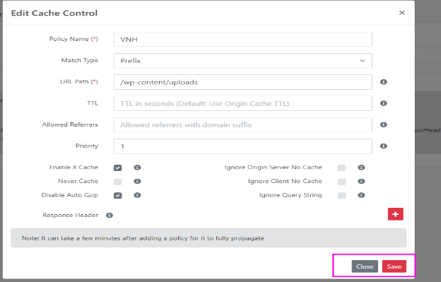 Cache Control trên CDN