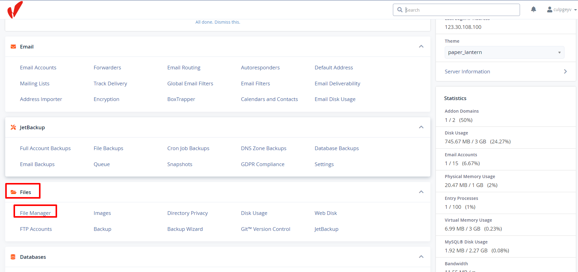 Hướng Dẫn Disable Plugin WordPress Bằng File Manager Trên cPanel