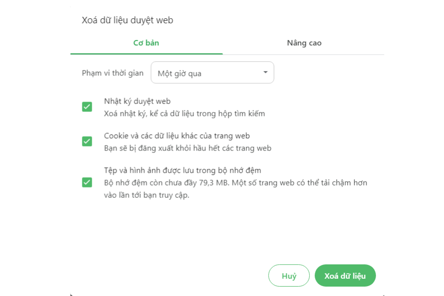 Cách xóa DNS cache trên Cốc Cốc