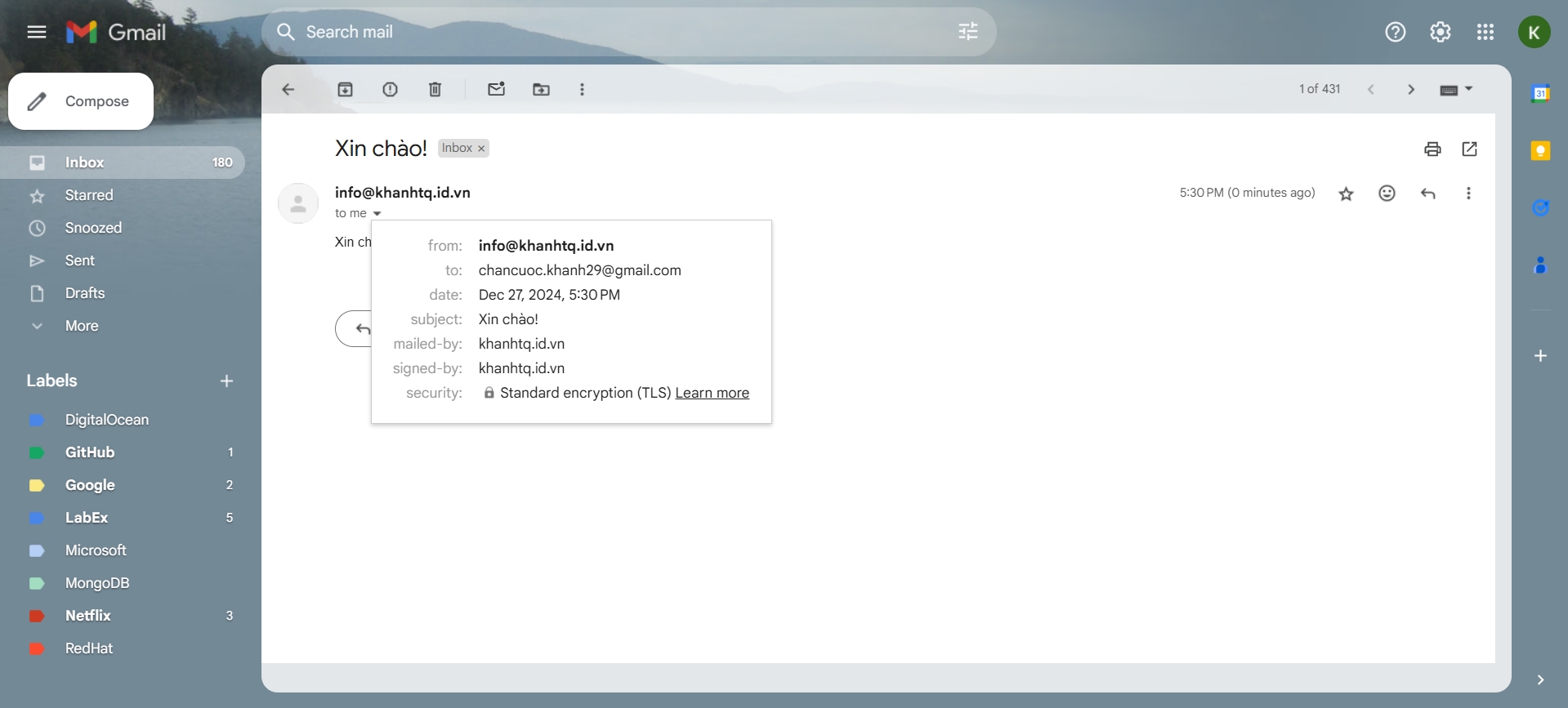 Gửi email Gửi email