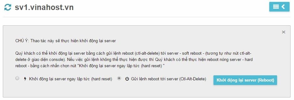Hướng dẫn sử dụng dịch vụ Cloud server VinaHost
