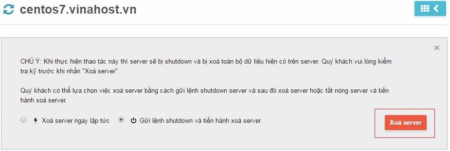 Hướng dẫn sử dụng dịch vụ Cloud server VinaHost