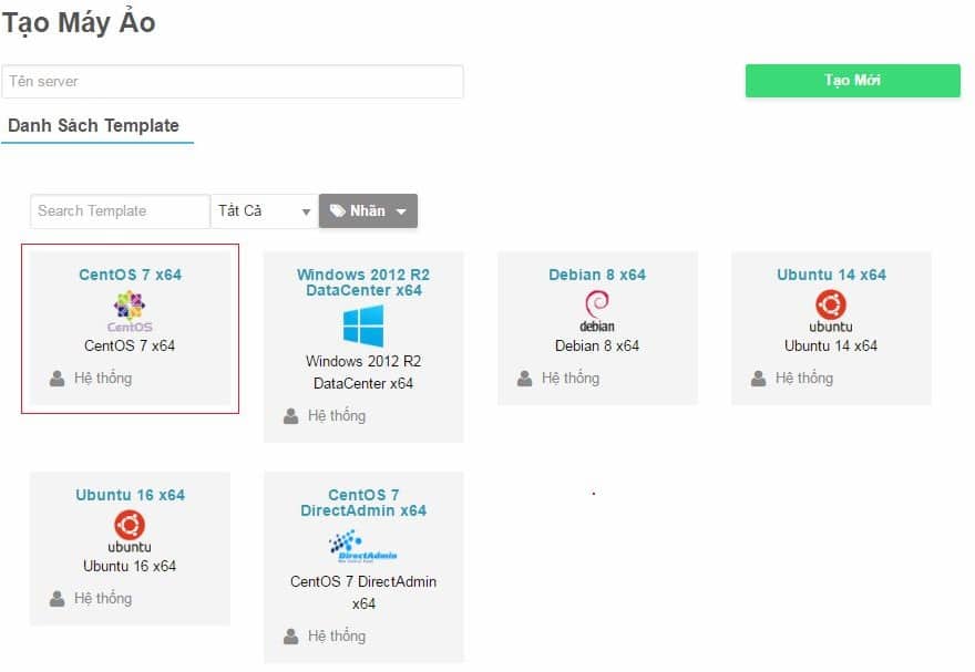 Hướng dẫn sử dụng dịch vụ Cloud server VinaHost