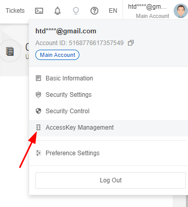 Alibaba Cloud Sử Dụng Tool go2aliyun_client