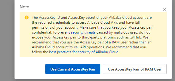 Alibaba Cloud Sử Dụng Tool go2aliyun_client