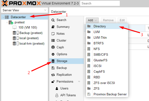 Thêm Ổ Cứng Mới Trên Proxmox Để Backup